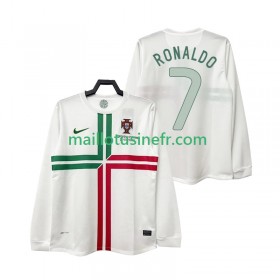 Maillot de Foot Portugal Cristiano Ronaldo 7 2012 Extérieur Retro Manches Longues